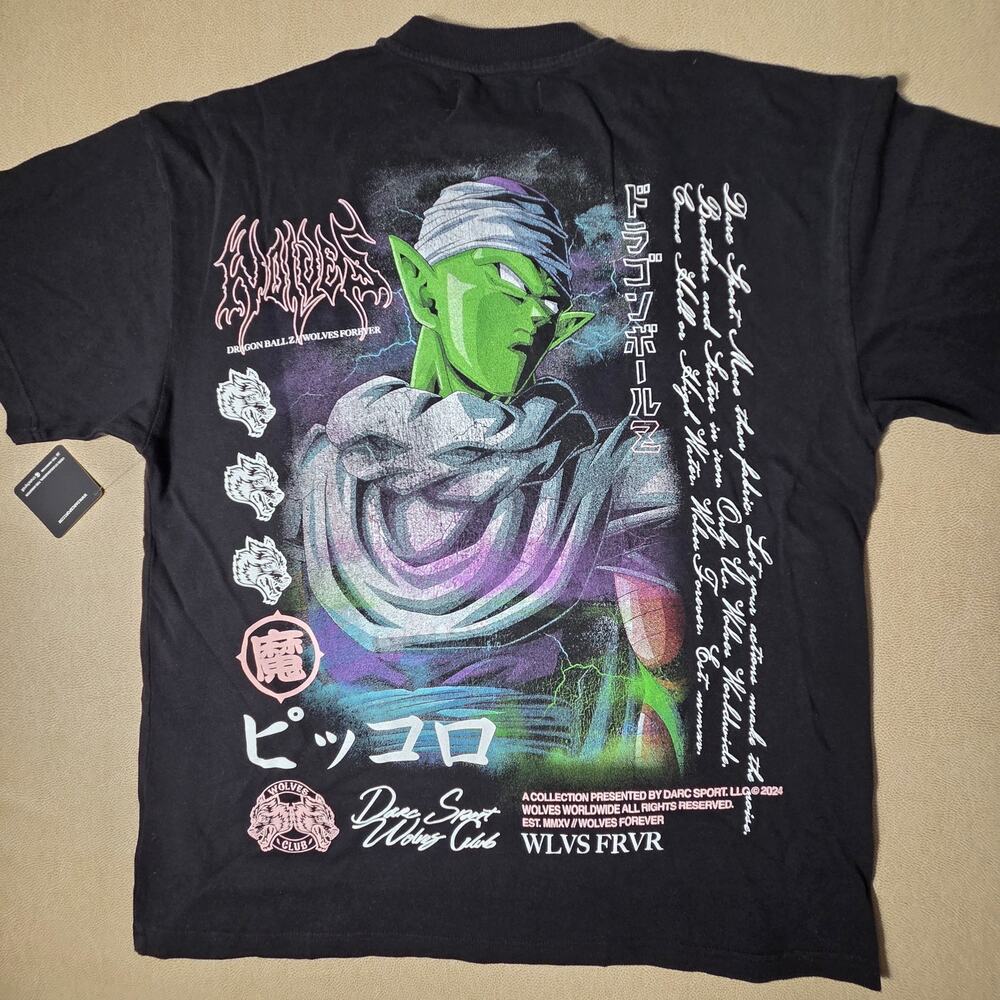 Darc Sport x Dragon Ball Z Piccolo Limited Edition Oversized Tee Black L